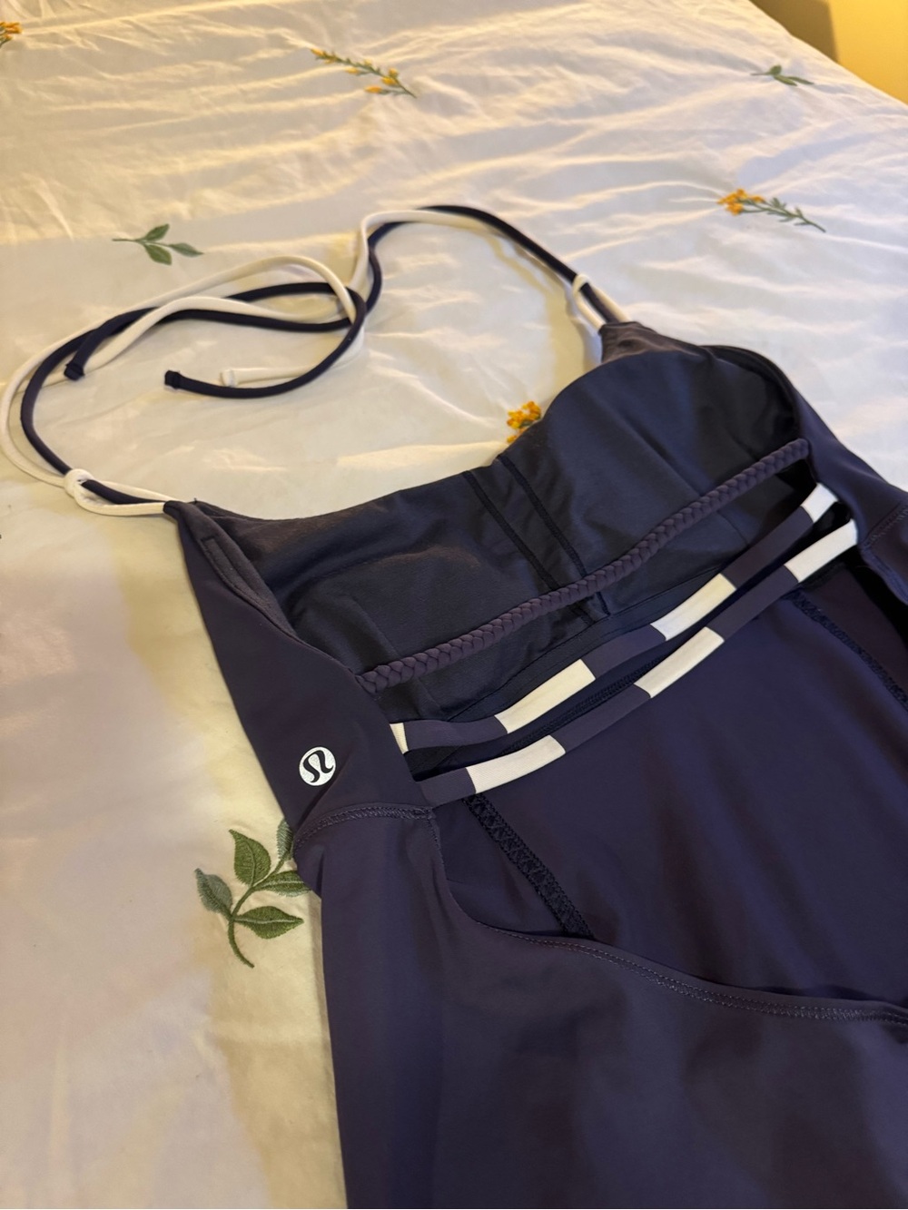 lululemon athletica Y2K vintage Align Halter Cadet Blue size: 8 - Picture 6 of 9